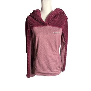 Avalanche Pull Over Hooded Purple Medium